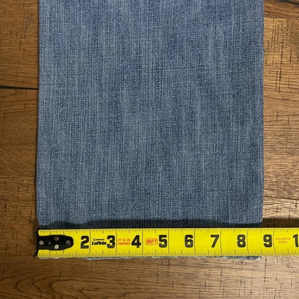 True Religion Baggy Denim Jeans Mens 33x28 Blue Streetwear Horseshoe Flap Pocket